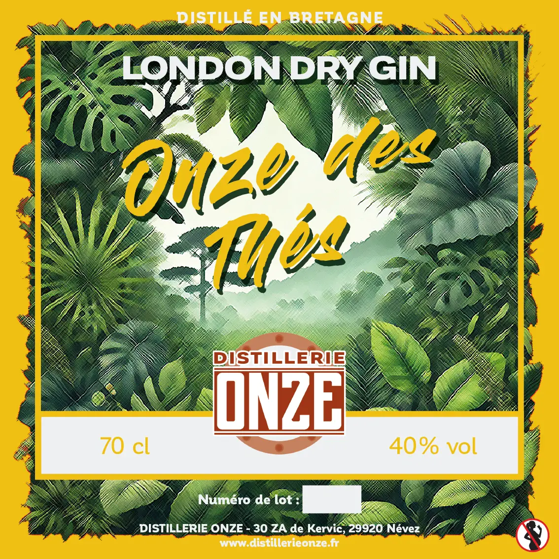 London Dry Gin artisanal, Onze des thés